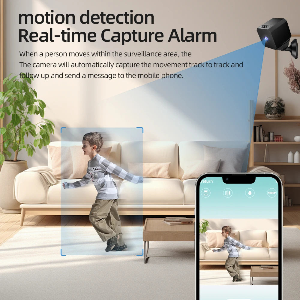 Mini Security Camera for Home Security HD Camera WiFi Wireless Small Security Micro Camera Indoor