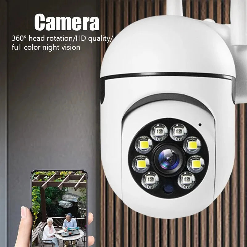 Security Camera CCTV  Surveillance Camera Night Vision Motion Detection Siren WiFi Remote Two-Way Audio Waterproof