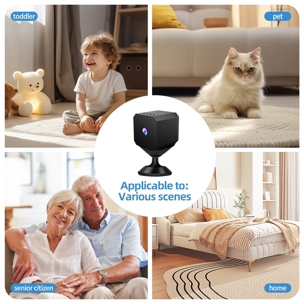 Mini Security Camera for Home Security HD Camera WiFi Wireless Small Security Micro Camera Indoor