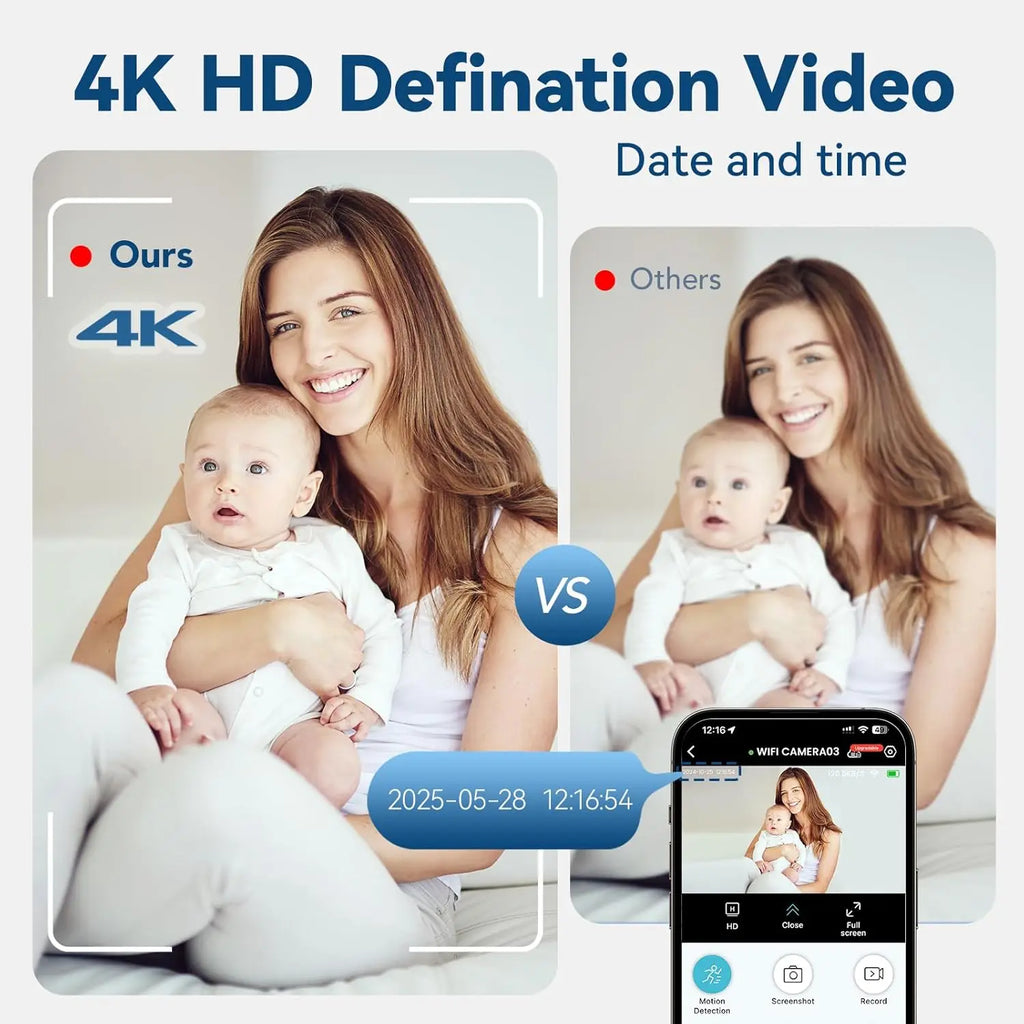SPY Security Camera WiFi Wireless Monitor Remote Motion Detecting Surveillance