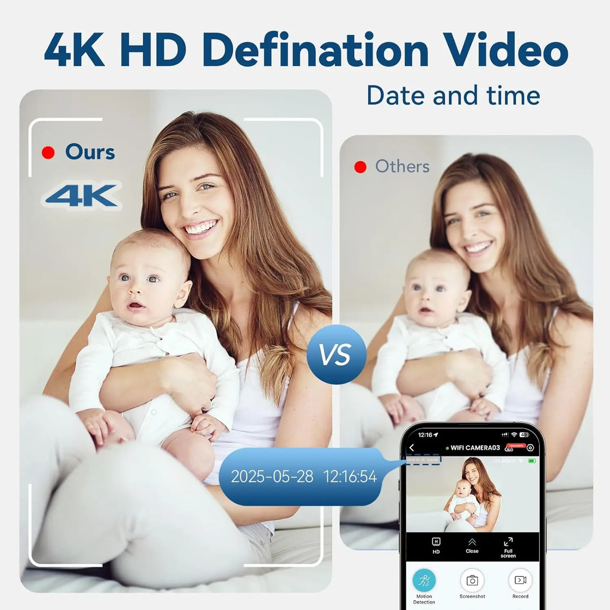 SPY Security Camera WiFi Wireless Monitor Remote Motion Detecting Surveillance
